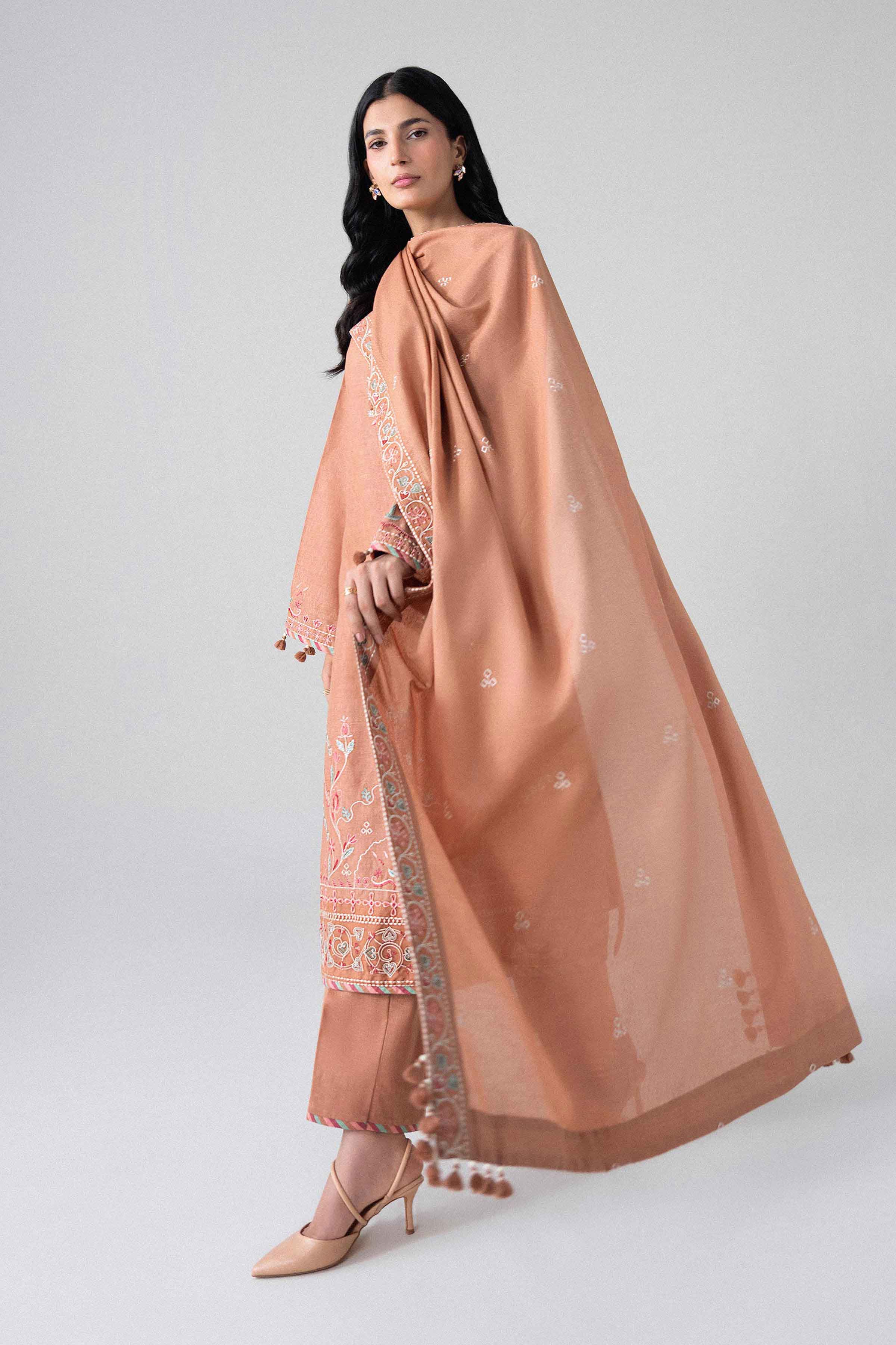 3 Piece - Embroidered Suit - U3PE-NISHA26WV1-60 for Women - Unstitched Collection | Nishat | Shop Online