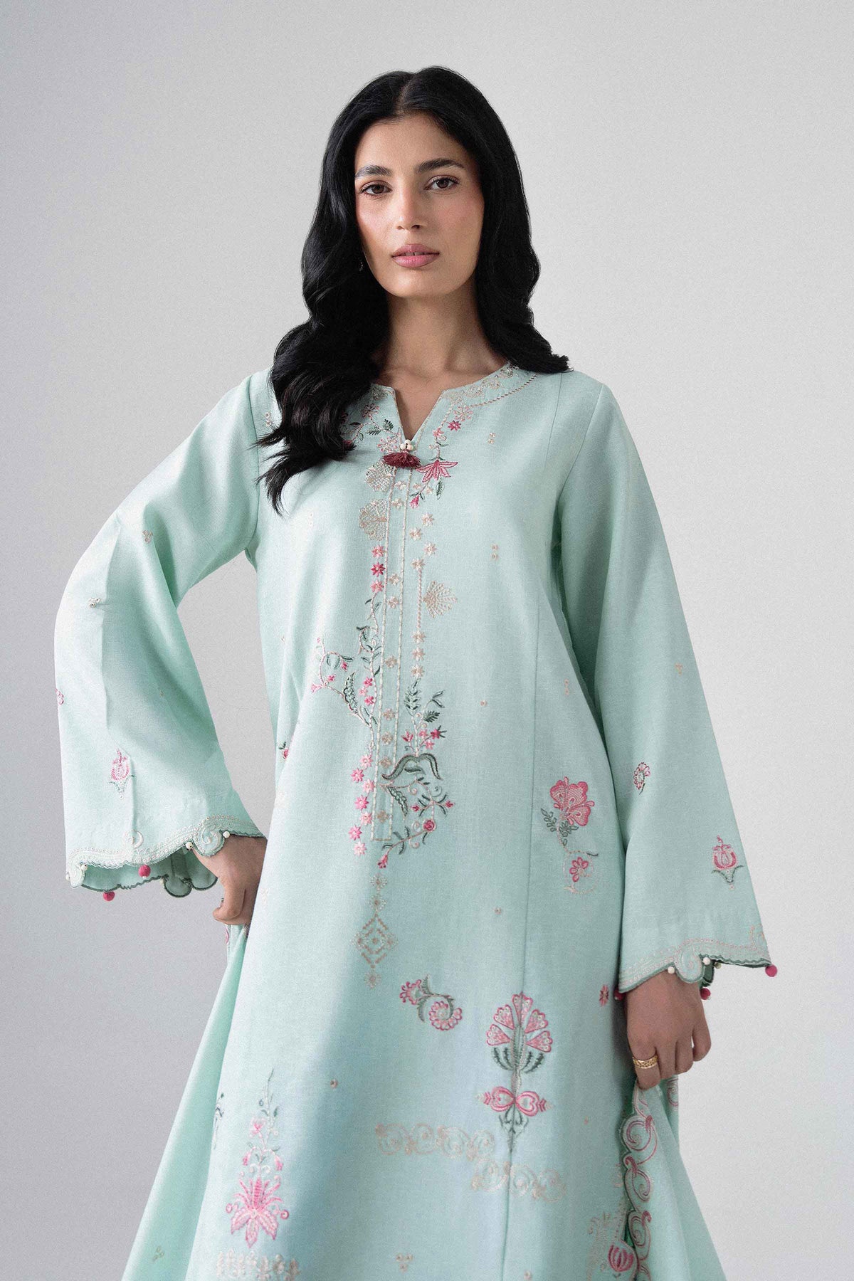 3 Piece - Embroidered Suit - U3PE-NISHA26WV1-61 for Women - Unstitched Collection | Nishat | Shop Online