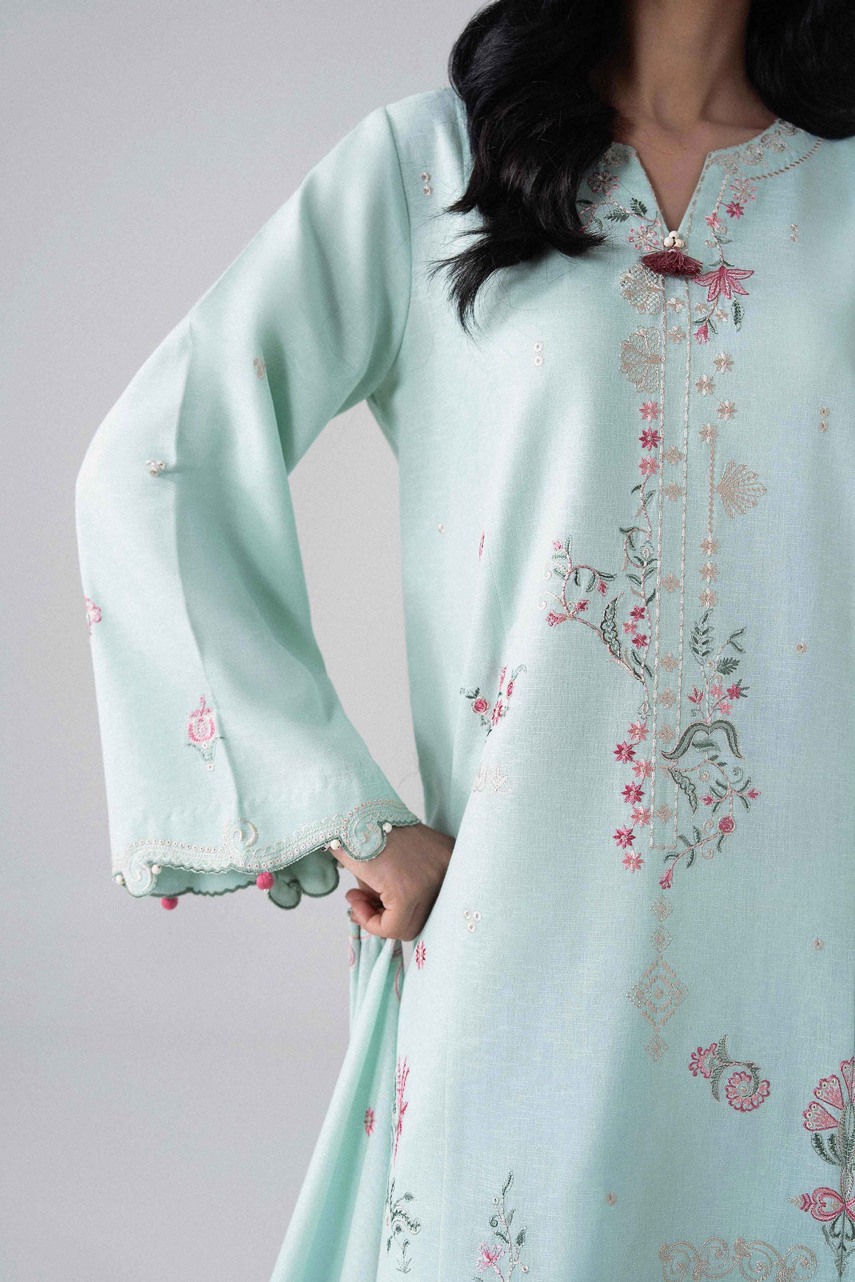 3 Piece - Embroidered Suit - U3PE-NISHA26WV1-61 for Women - Unstitched Collection | Nishat | Shop Online