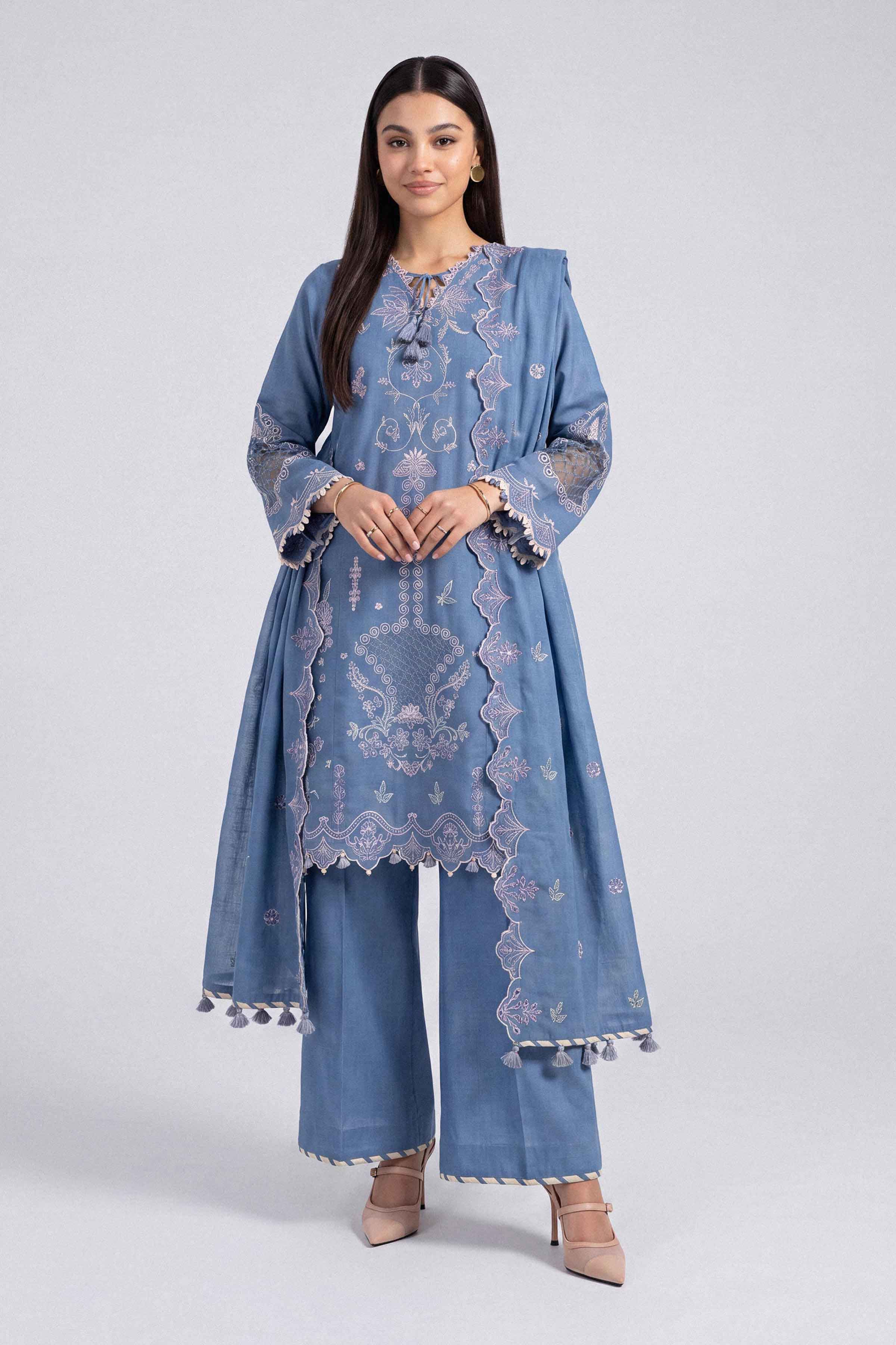 3 Piece - Embroidered Suit - U3PE-NISHA26WV1-62 for Women - Unstitched Collection | Nishat | Shop Online