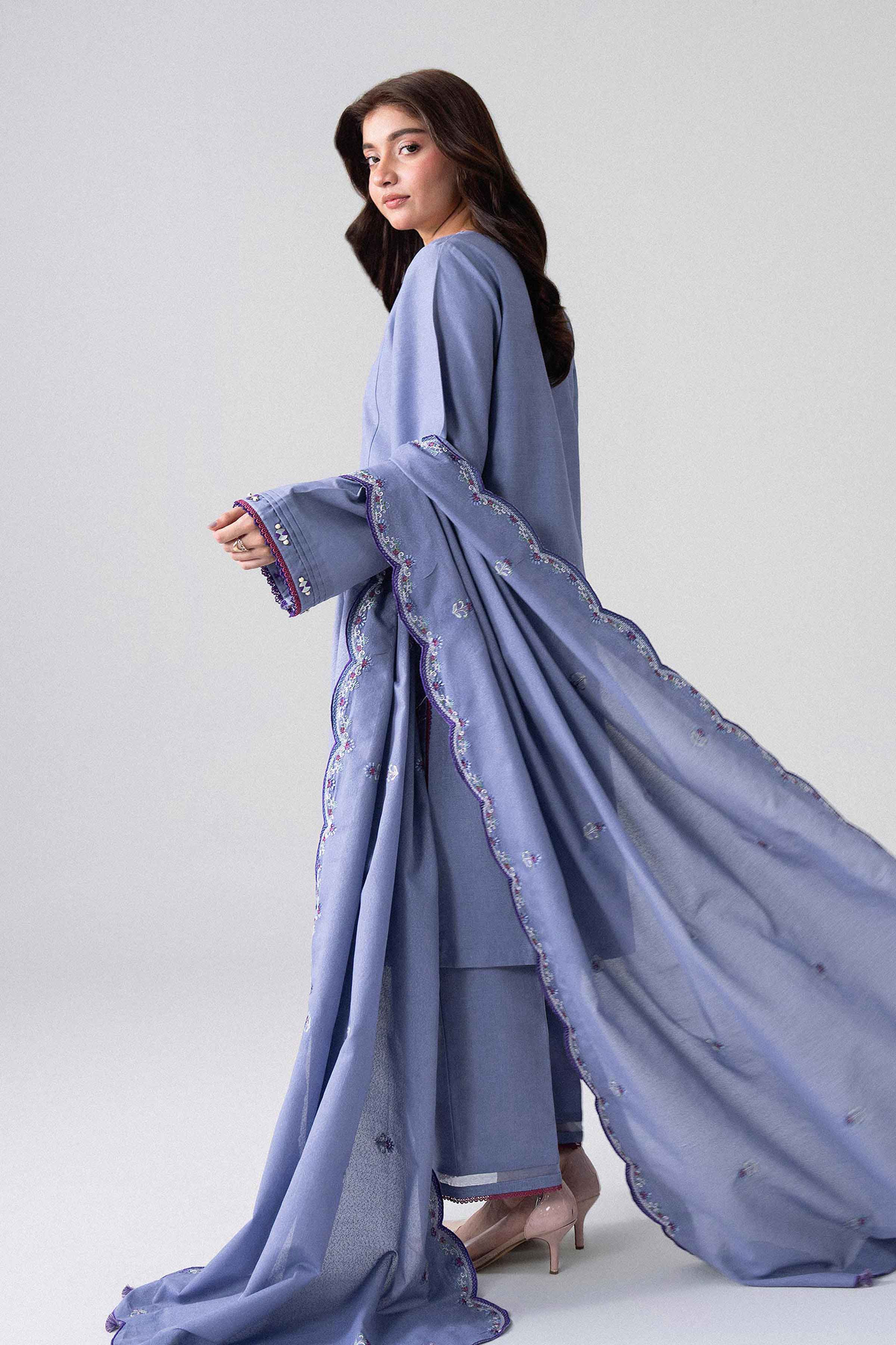 3 Piece - Embroidered Suit - U3PE-NISHA26WV1-63 for Women - Unstitched Collection | Nishat | Shop Online