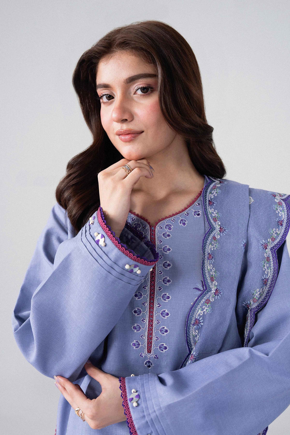 3 Piece - Embroidered Suit - U3PE-NISHA26WV1-63 for Women - Unstitched Collection | Nishat | Shop Online