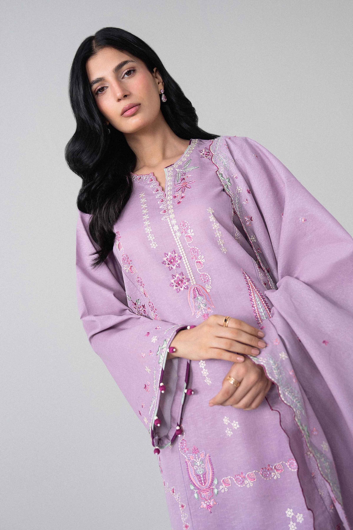 3 Piece - Embroidered Suit - U3PE-NISHA26WV1-64 for Women - Unstitched Collection | Nishat | Shop Online
