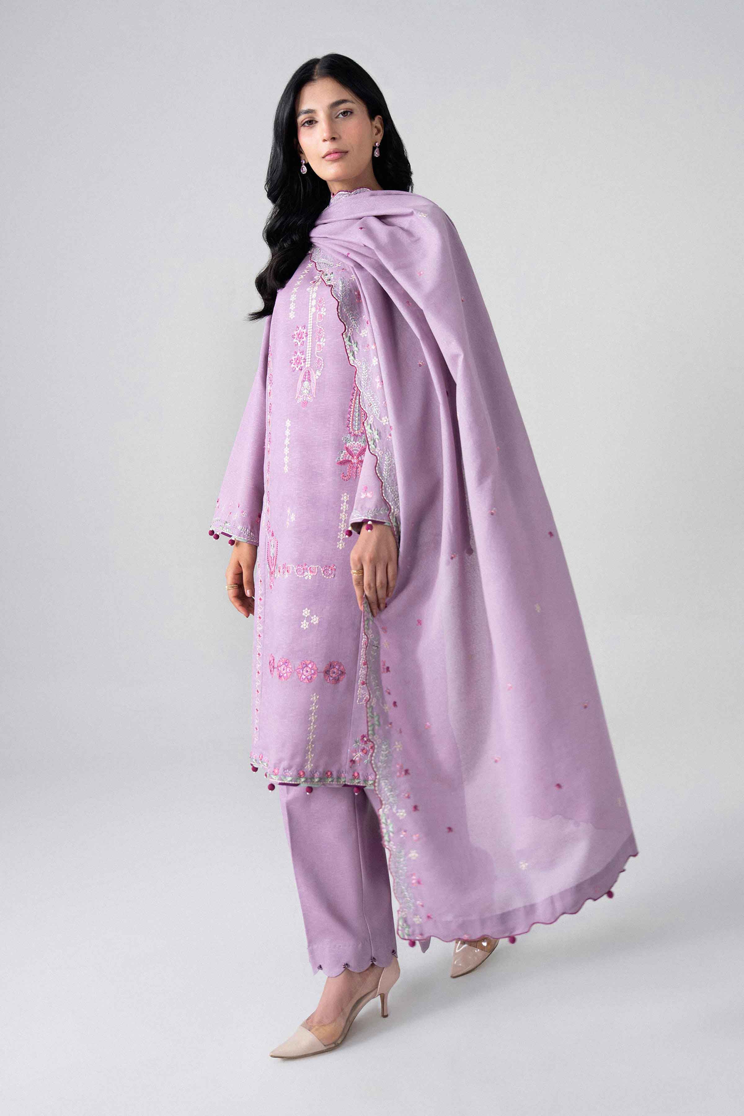 3 Piece - Embroidered Suit - U3PE-NISHA26WV1-64 for Women - Unstitched Collection | Nishat | Shop Online
