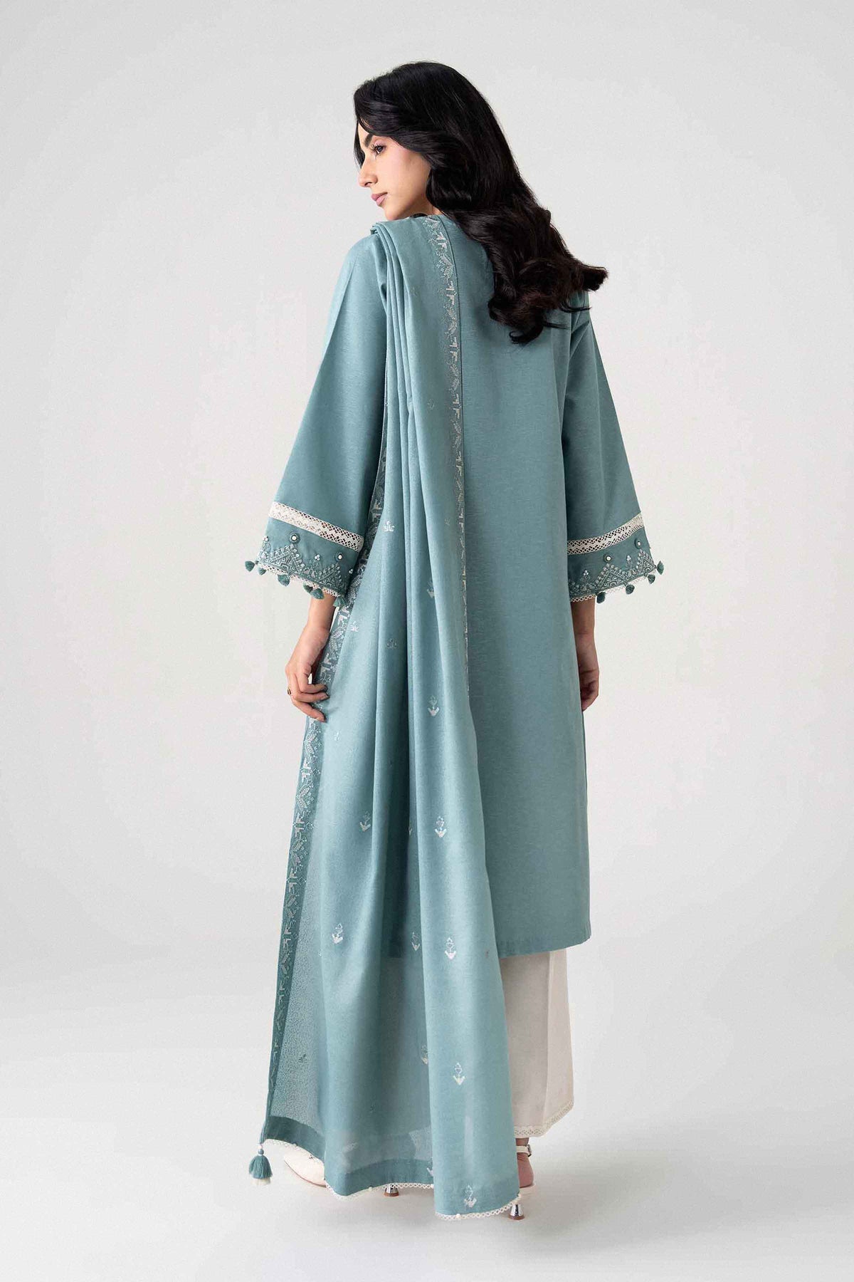 3 Piece - Embroidered Suit - U3PE-NISHA26WV1-65 for Women - Unstitched Collection | Nishat | Shop Online