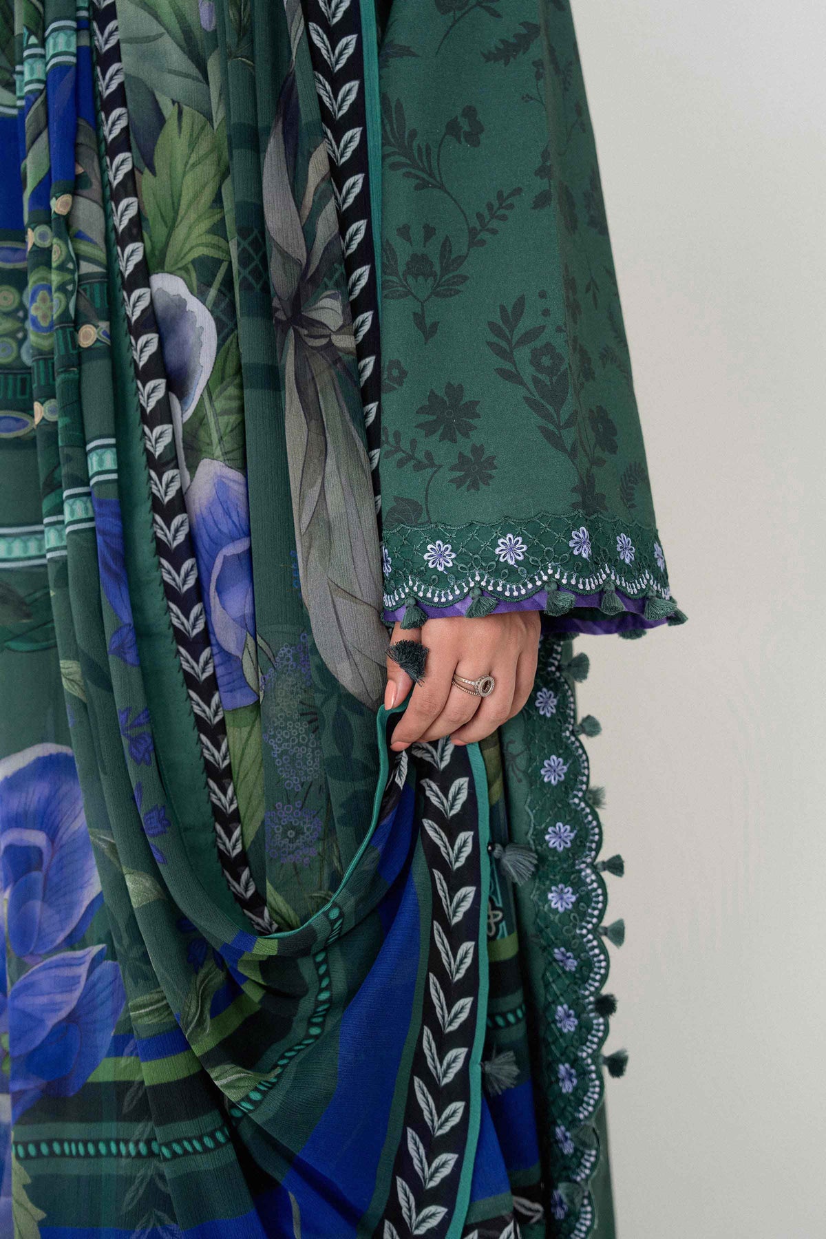 3 Piece - Digital Printed Embroidered Suit - U3PE-NISHA26WV1-69 for Women - Unstitched Collection | Nishat | Shop Online