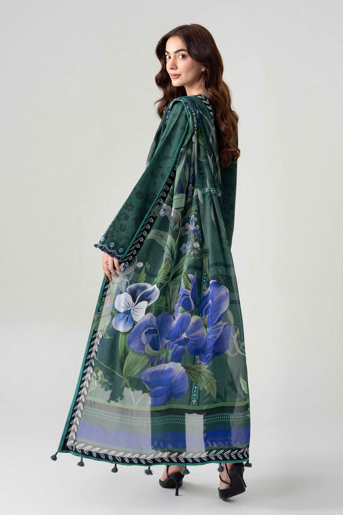 3 Piece - Digital Printed Embroidered Suit - U3PE-NISHA26WV1-69 for Women - Unstitched Collection | Nishat | Shop Online