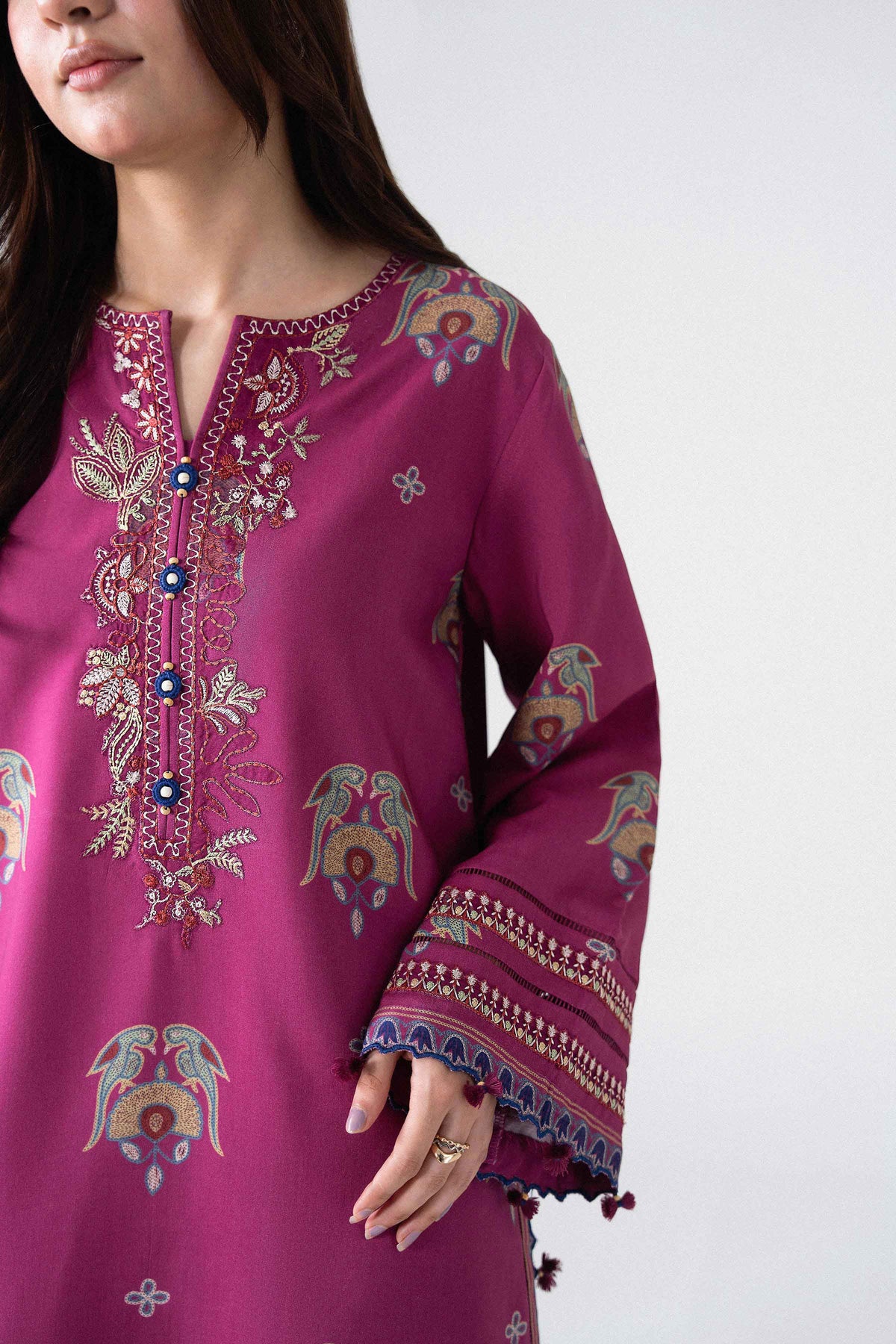 3 Piece - Printed Embroidered Suit - U3PE-NISHA26WV1-7 for Women - Unstitched Collection | Nishat | Shop Online