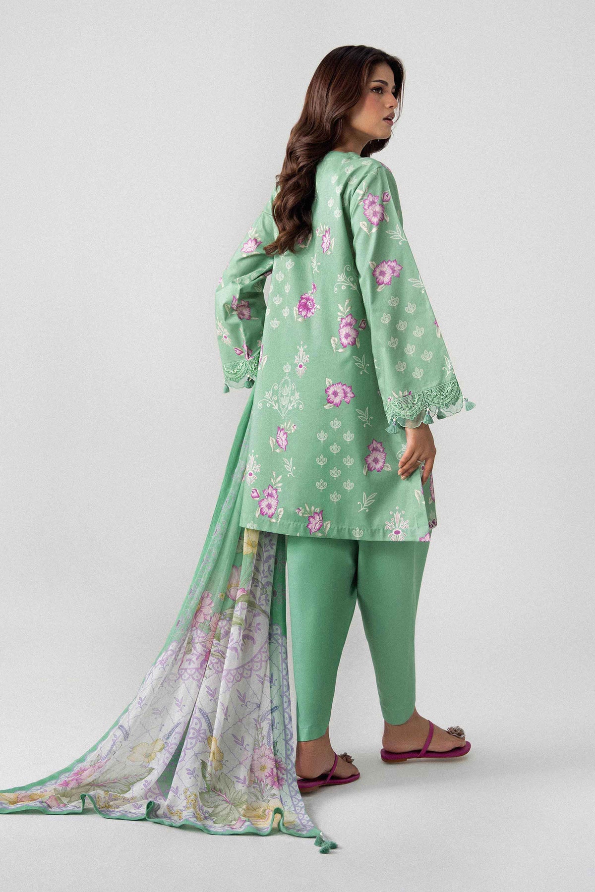 3 Piece - Digital Printed Embroidered Suit - U3PE-NISHA26WV1-71 for Women - Unstitched Collection | Nishat | Shop Online