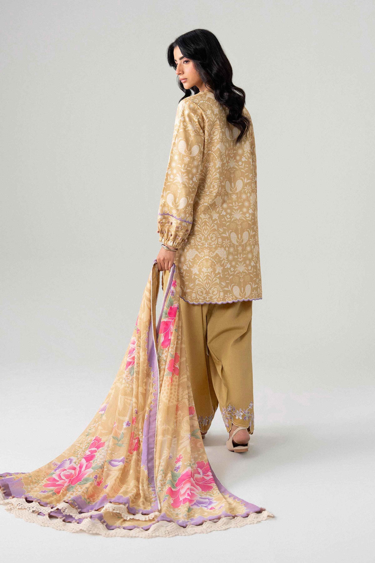 3 Piece - Digital Printed Embroidered Suit - U3PE-NISHA26WV1-74 for Women - Unstitched Collection | Nishat | Shop Online