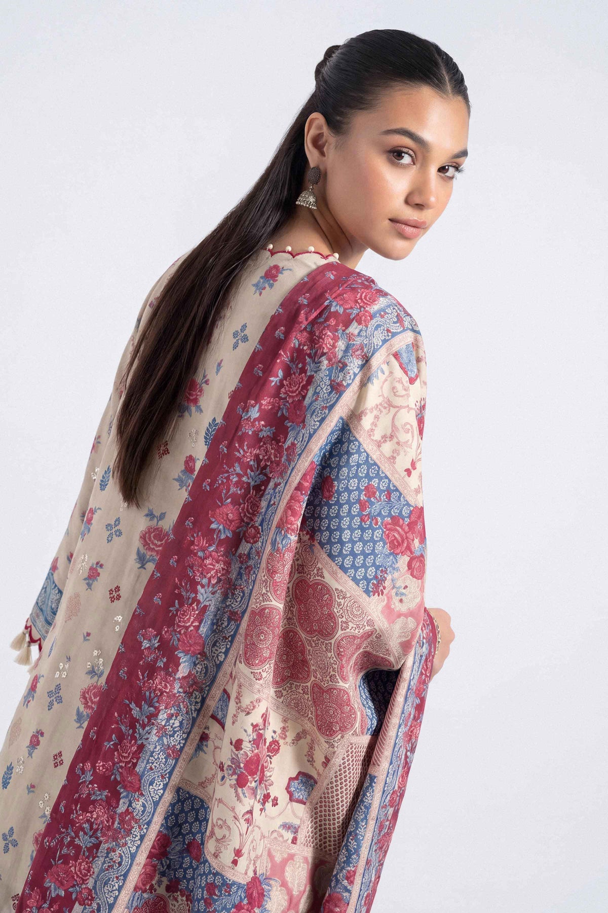 3 Piece - Printed Embroidered Suit - U3PE-NISHA26WV1-76