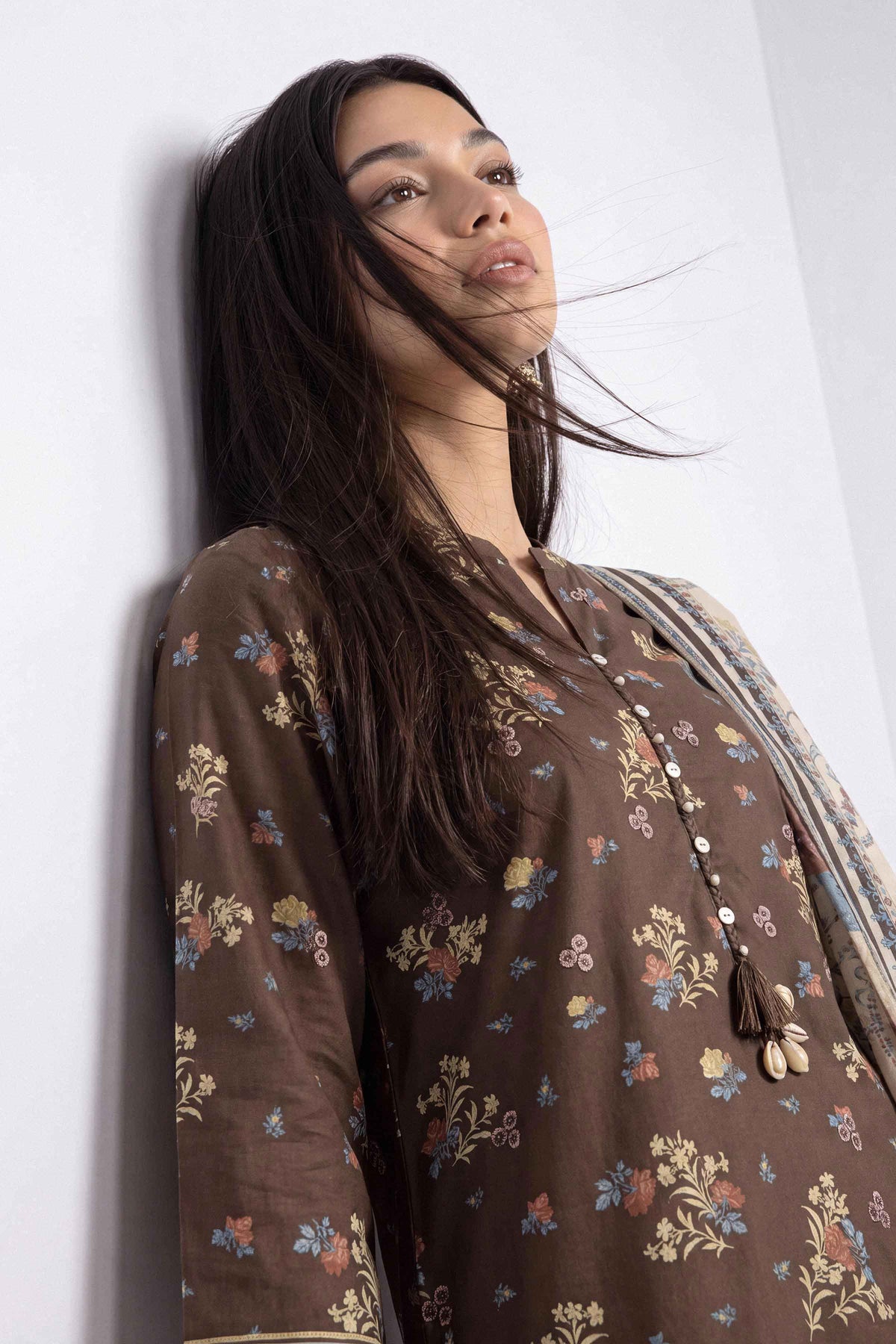 3 Piece - Printed Embroidered Suit - U3PE-NISHA26WV1-77