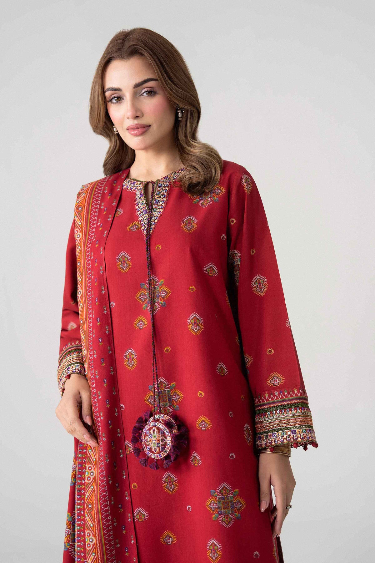 3 Piece - Printed Embroidered Suit - U3PE-NISHA26WV1-8 for Women - Unstitched Collection | Nishat | Shop Online