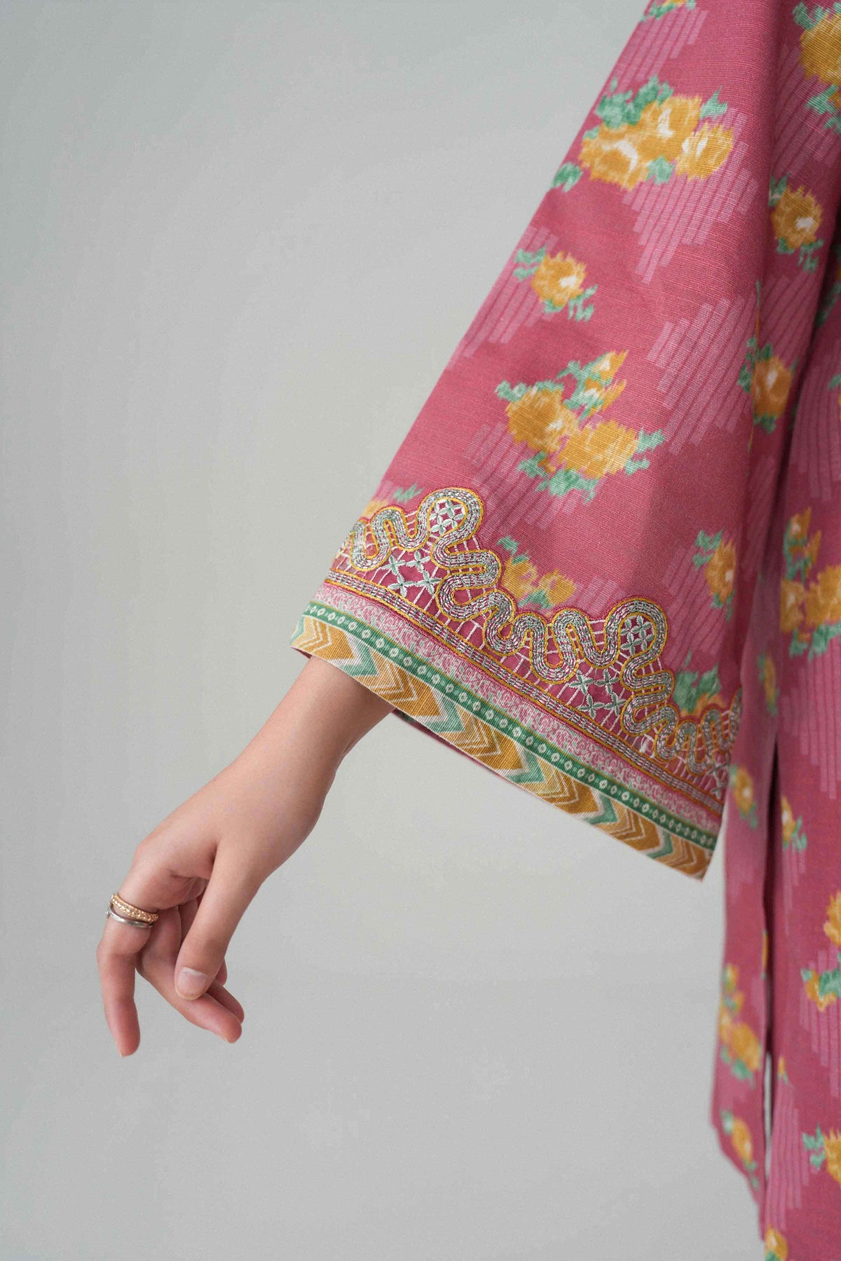 3 Piece - Printed Embroidered Suit - U3PE-NISHA26WV1-87