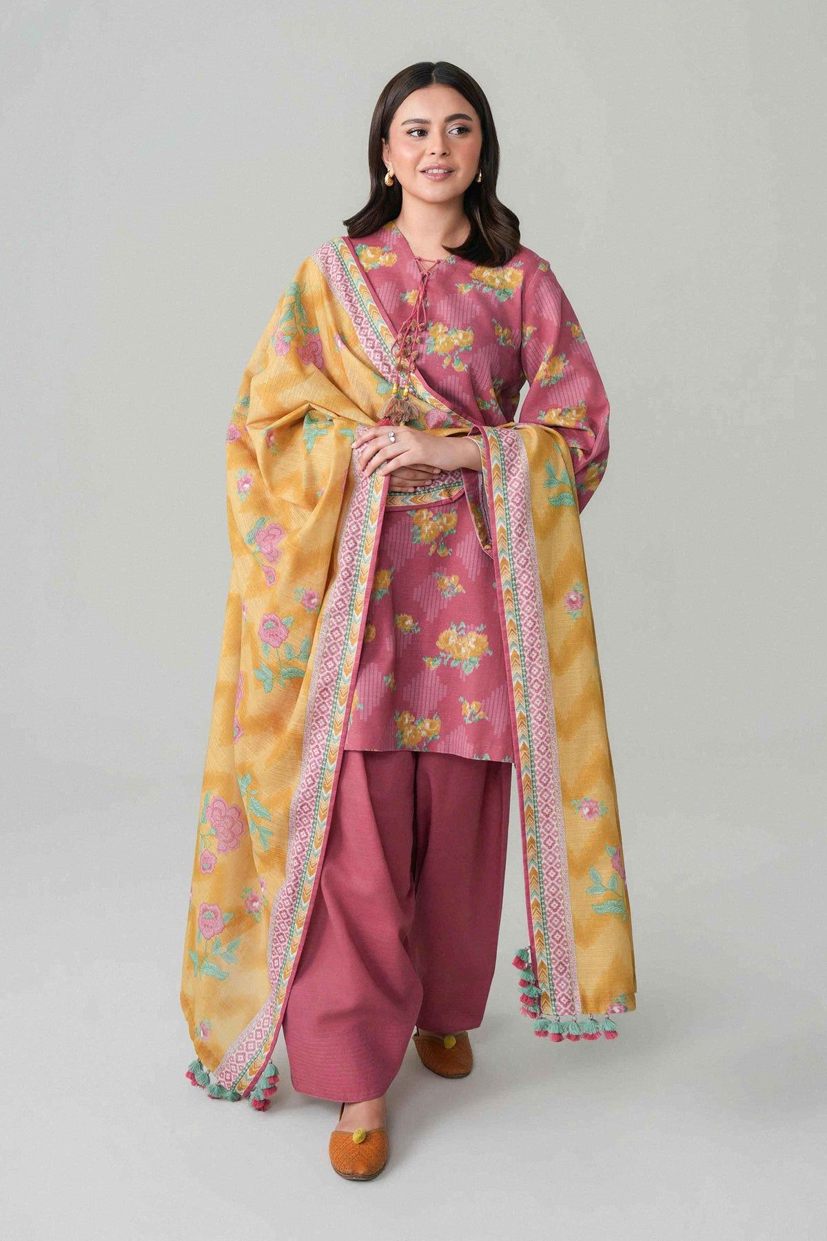 3 Piece - Printed Embroidered Suit - U3PE-NISHA26WV1-87