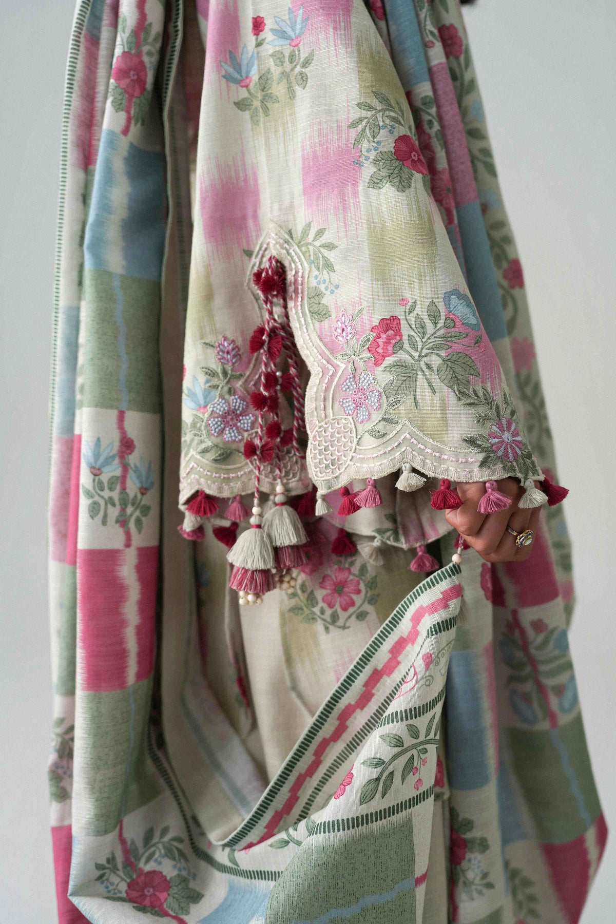 3 Piece - Printed Embroidered Suit - U3PE-NISHA26WV1-90