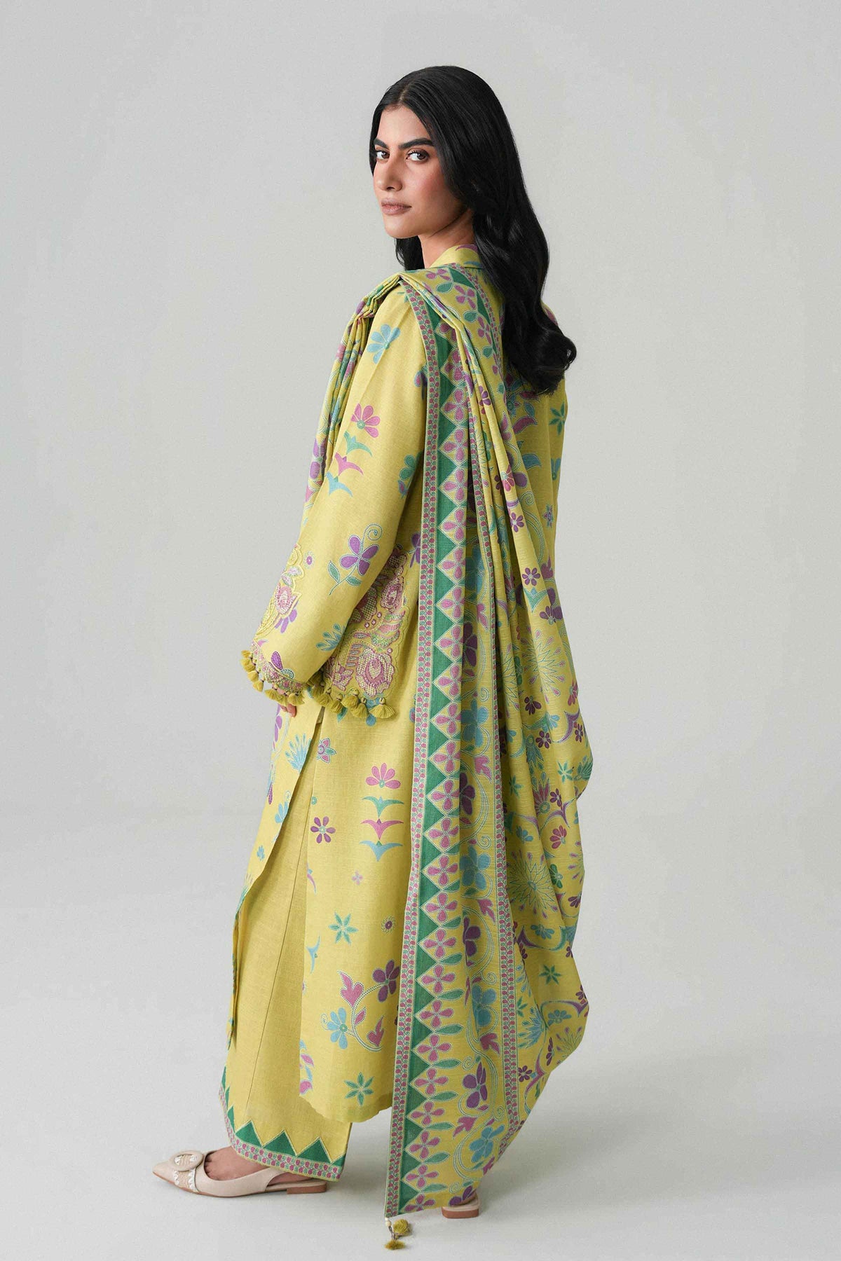 3 Piece - Printed Embroidered Suit - U3PE-NISHA26WV1-94