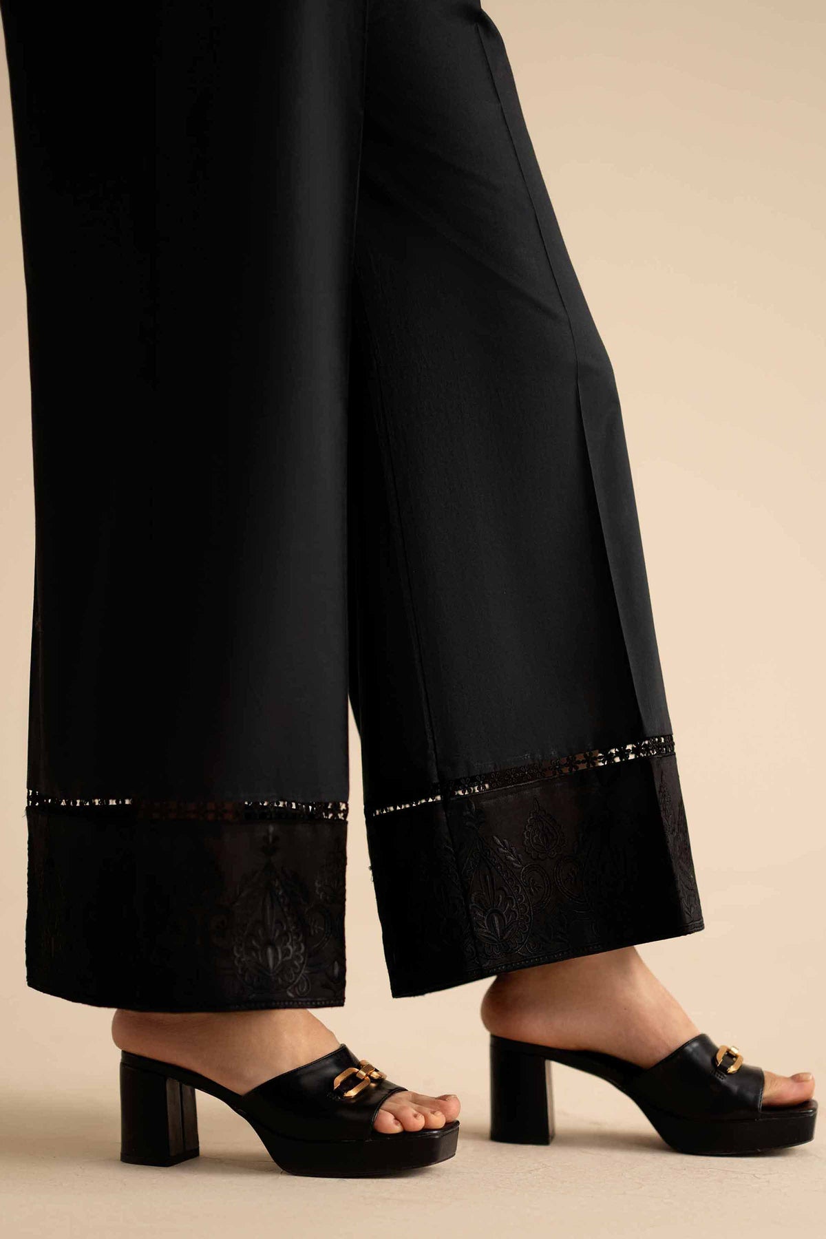 Embroidered Trousers - PW25-166 for Women - Pret Collection | Nishat | Shop Online