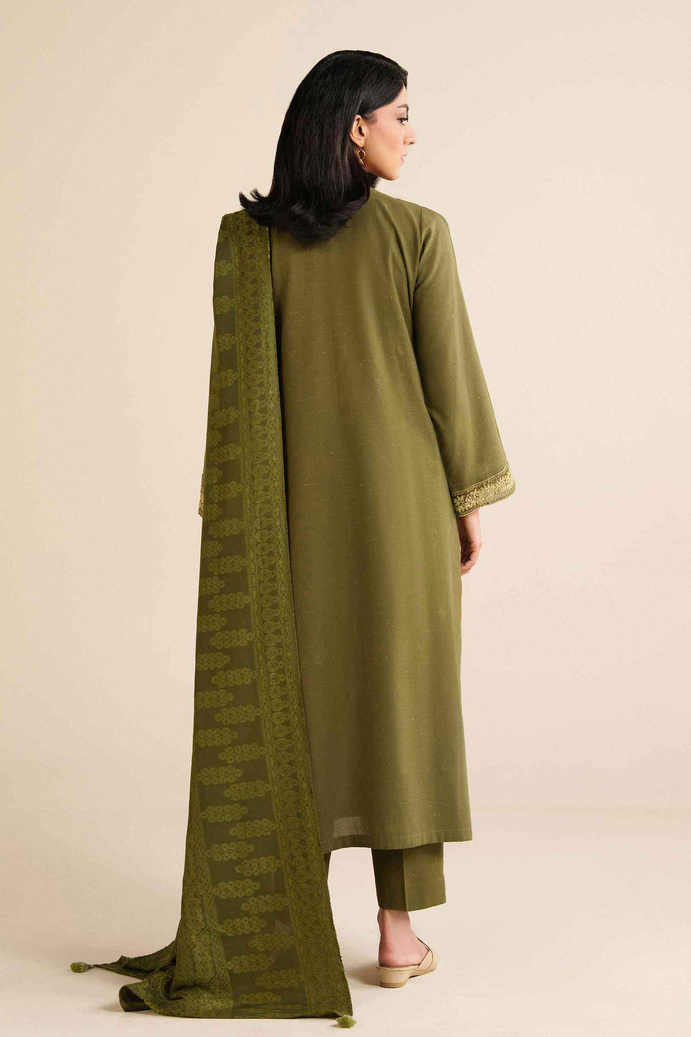 3 Piece - Embroidered Suit - PW25-460 for Women - Pret Collection | Nishat | Shop Online 