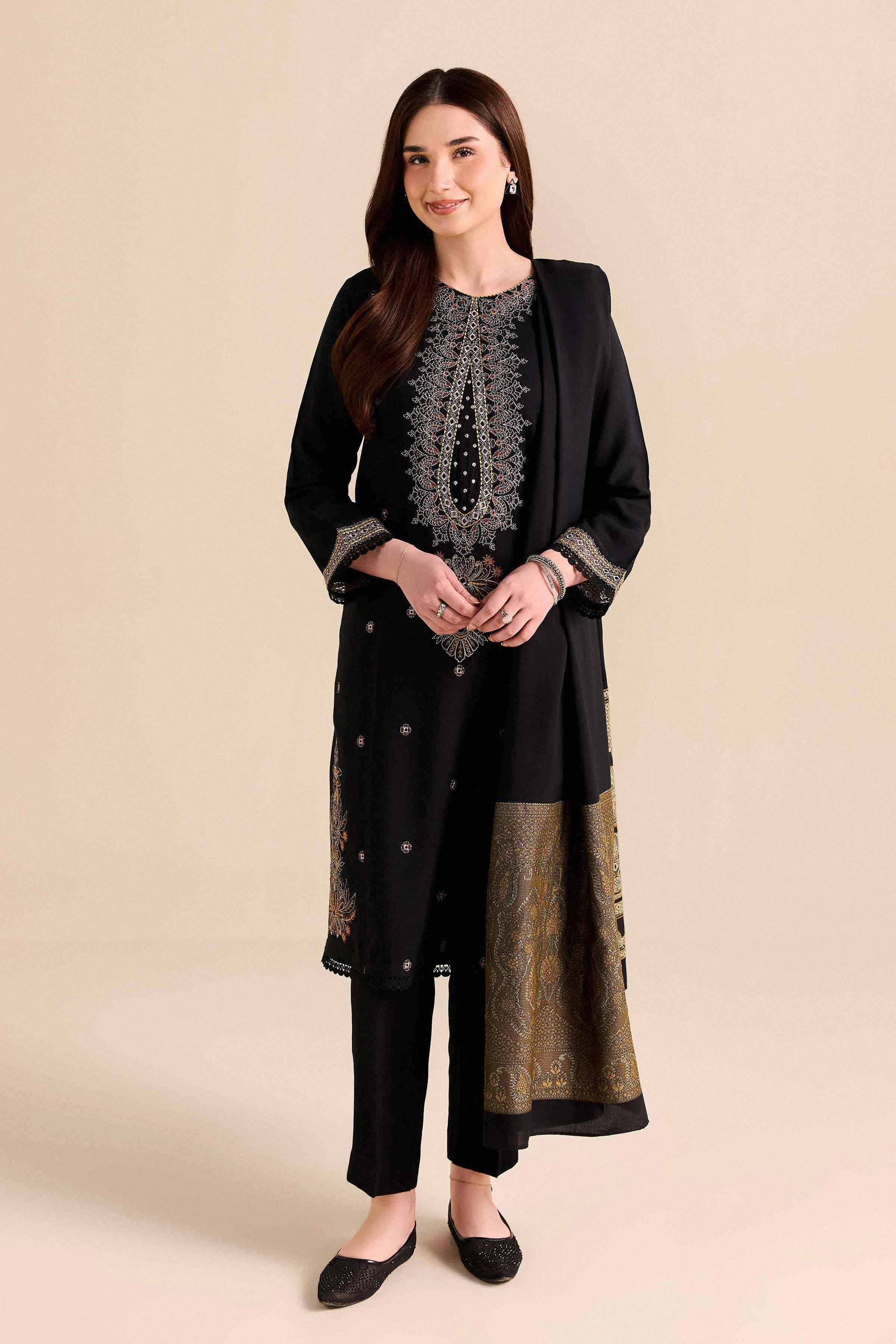 3 Piece - Embroidered Suit - PW25-472 for Women - Pret Collection | Nishat | Shop Online 
