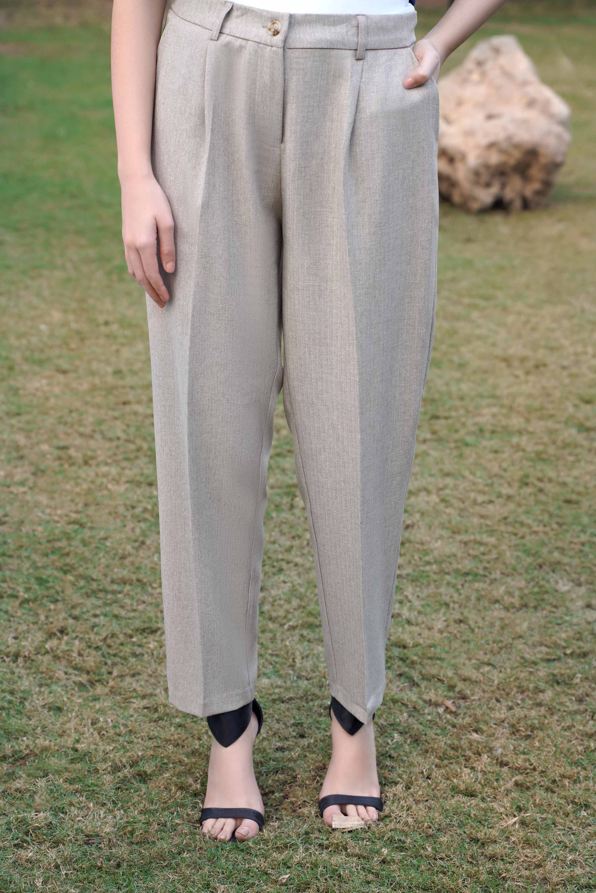 Dyed Pants-Grey