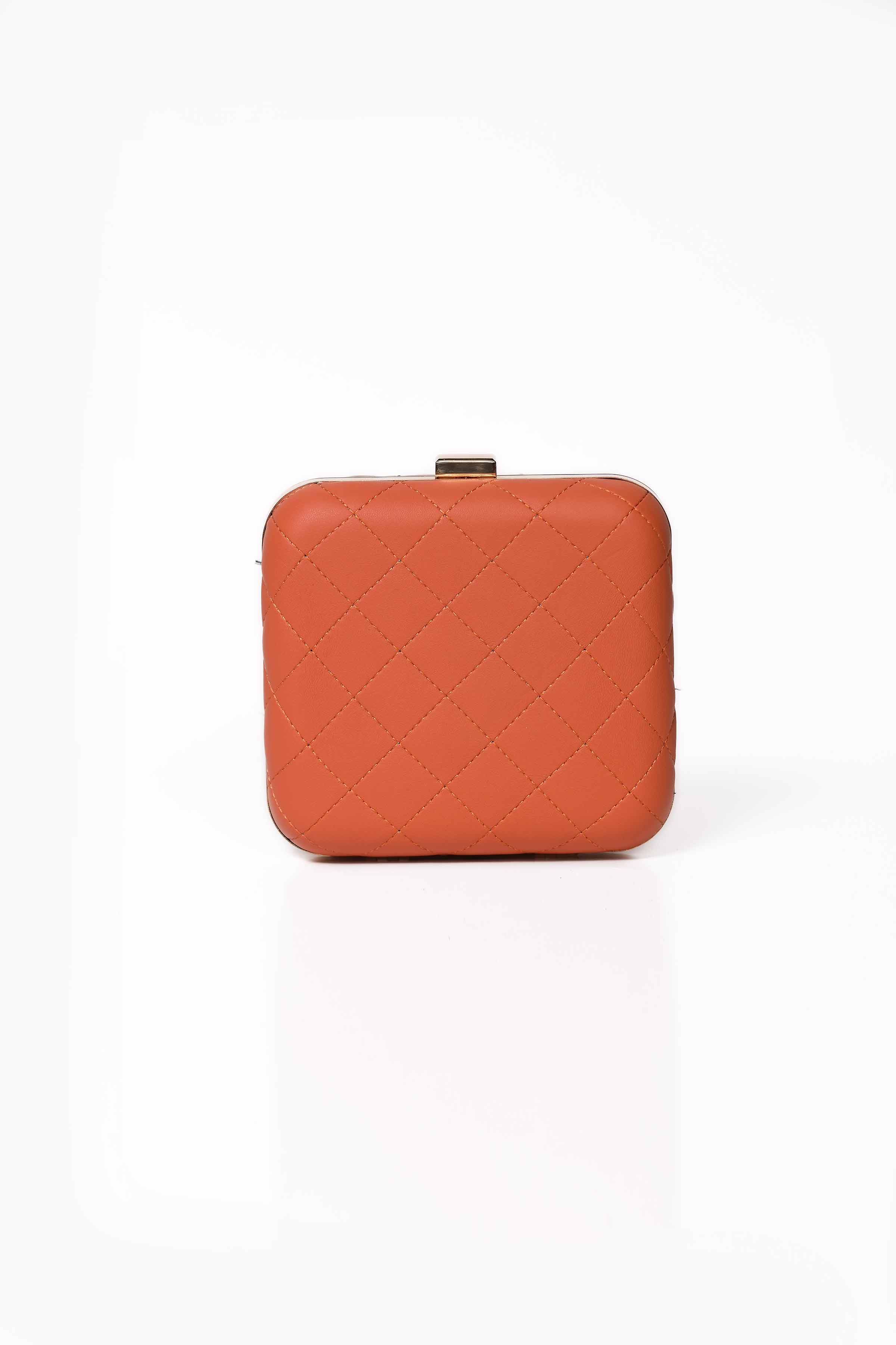 Orange clutches best sale