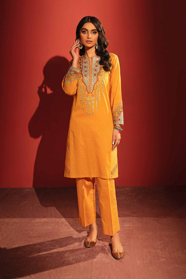 2 Piece - Printed Embroidered Suit - 42301197