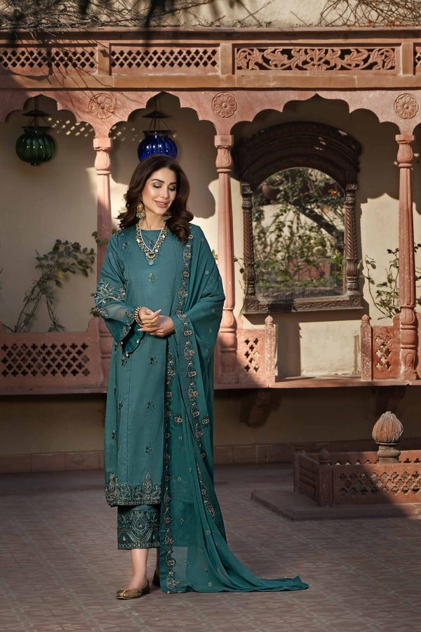 3 Piece - Embroidered Suit - 42305044