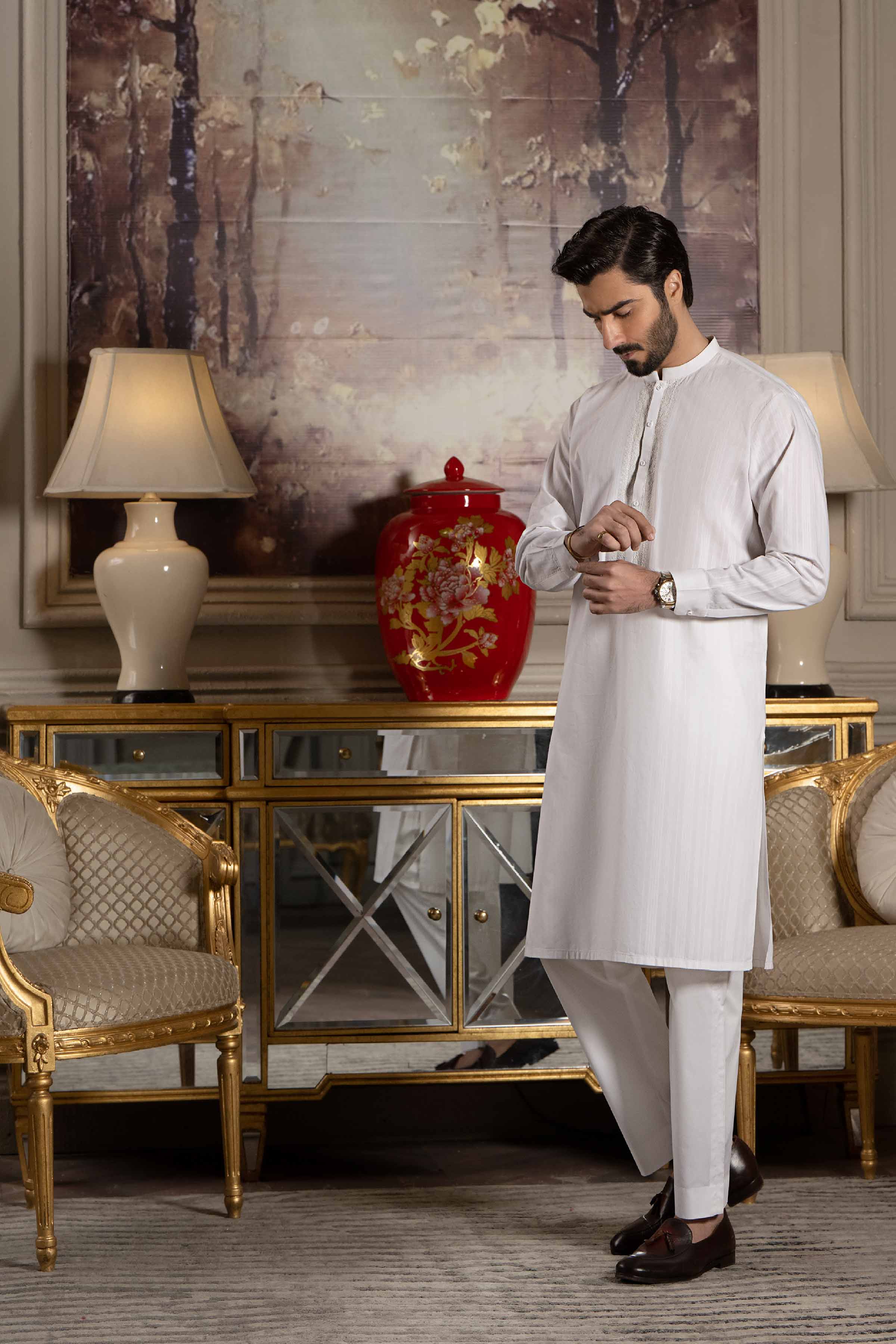 Man Shalwar Kameez  Alkaram Studio