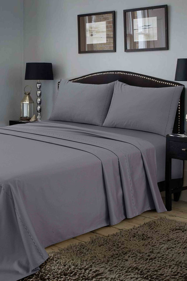 Grey Dyed Sheet Set