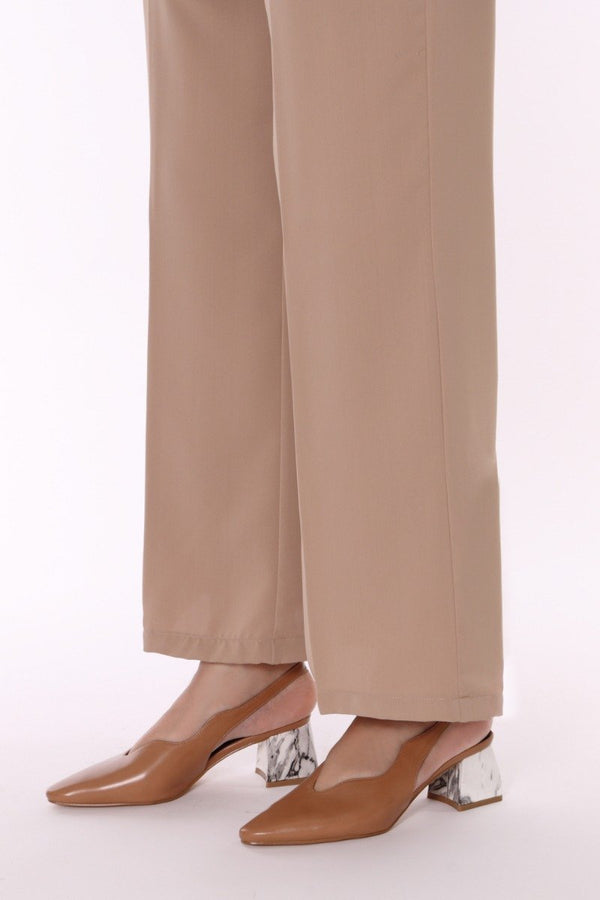 Beige Dyed Pants